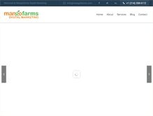 Tablet Screenshot of mangofarms.com